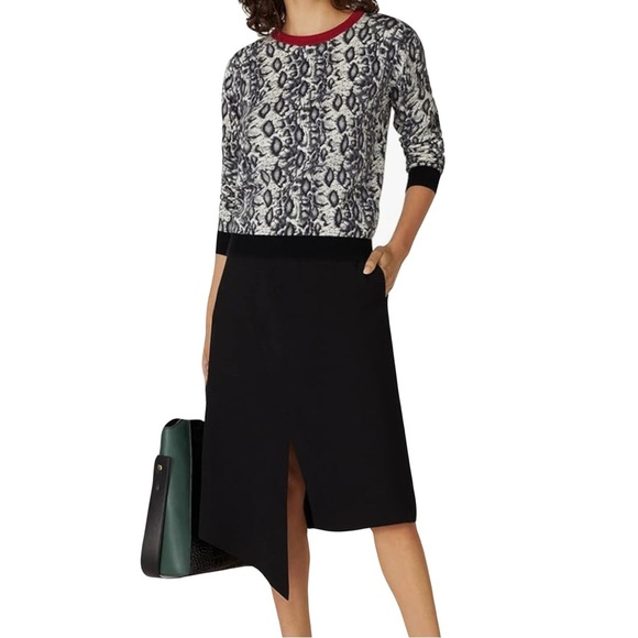 Koche Collective Women’s Python Print Crewneck Sweater Like New Orig $229 - Picture 9 of 9